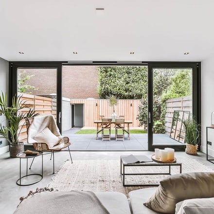 Bright DC living room with hardwood floors